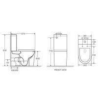 Унитаз компакт Grossman Tornado с бачком и сиденьем Микролифт арт-GR-4449SQ — фото 5, Напольные унитазы