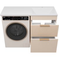 Тумба с раковиной Brevita Enfida 120 R Бежевая матовая арт-УТ000016091 — фото 3, Тумбы с раковиной