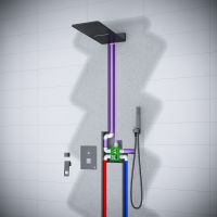 Товар: Душевая система Timo Briana Черный арт-SX-7139/03SM - фото 3 Душевая система Timo Briana Черный арт-SX-7139/03SM — фото 3, Встраиваемые душевые комплекты