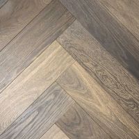 Паркетная доска 714х119х12 мм арт-Hain Елочка венгерская Oak Smoked Rawoptic classic — фото 1, Паркетная доска