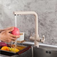 Смеситель для кухни Frap H52 Бежевый арт-F4352-23 — фото 4, Смесители для кухни