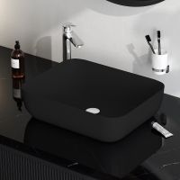 Раковина-чаша AM.PM Func 51 Черная матовая арт-M8FWCC10510BM — фото 2, Раковины накладные