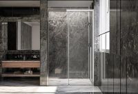 Душевая дверь Veconi Premium Trento PTD-30CH 140 профиль Хром стекло прозрачное арт-PTD30-CH-140-01-C4 — фото 2, Раздвижные душевые двери