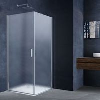 Душевой уголок Vincea Alpha 90x90 профиль Хром стекло текстурное арт-VSR-3ALP9090MT — фото 2, Квадратные душевые уголки