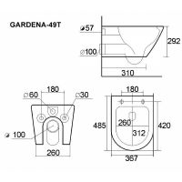 Товар: Унитаз Esbano Gardena-49T подвесной с сиденьем Микролифт арт-ESUPGARD49TW - фото 13 Унитаз Esbano Gardena-49T подвесной с сиденьем Микролифт арт-ESUPGARD49TW — фото 13, Подвесные унитазы