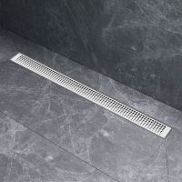 Душевой лоток AM.PM MasterFlow 80 с решеткой Хром матовый Cut Gradient арт-W01SC-P11-080-01SB — фото 5, Душевые лотки