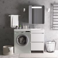 Тумба под раковину Orange Optima 110 Белый глянец арт-OP-50TUW — фото 8, Тумбы под раковину