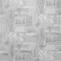 Обои Solo Voyage Винил на флизелине (1,06*10) Серый, Геометрия/Карты/Надписи арт-168414-10 — фото 1, Обои для стен