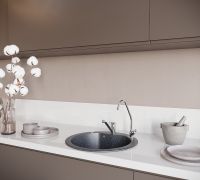 Кухонная мойка Domaci Бьелла DMC-08S арт-GWS-08S-308 черная — фото 4, Кухонные мойки