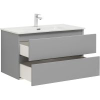 Тумба под раковину Aquanet Вега 90 подвесная Мисти грин арт-329604 — фото 5, Тумбы под раковину