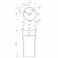 Товар: Раковина Abber Kristall 45 Черная арт-AT2701Onyx - фото 5 Раковина Abber Kristall 45 Черная арт-AT2701Onyx — фото 5, Раковины напольные