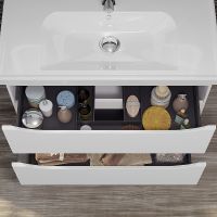 Тумба под раковину Opadiris Элеганс 90 подвесная Белая матовая арт-00-00006896 — фото 4, Тумбы под раковину