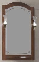 Зеркало Opadiris Лоренцо 60 Светлый орех с выключателем арт-00-00007044 — фото 2, Зеркала в ванную комнату