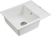 Товар: Кухонная мойка Paulmark Flugen 50-600 Белая арт-PM216050-WH - фото 2 Кухонная мойка Paulmark Flugen 50-600 Белая арт-PM216050-WH — фото 2, Кухонные мойки