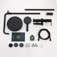 Душевая система Splenka Черная матовая арт-S223.24.06 — фото 12, Душевые стойки