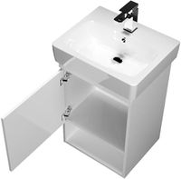 Тумба под раковину 1MarKa Tera 50 Белая глянцевая арт-У76057 — фото 2, Тумбы под раковину