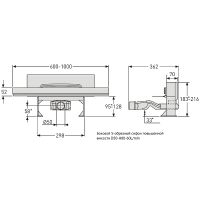 Душевой лоток Berges Wall 600 с решеткой Хром матовый арт-090156 — фото 10, Душевые лотки