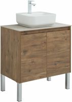 Тумба под раковину Aquanet Nova Lite 75 подвесная Дуб рустикальный арт-298852 — фото 6, Тумбы под раковину