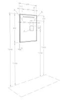 Зеркало Aquaton Оптима 65 Белое арт-1A127002OP010 — фото 3, Зеркала в ванную комнату