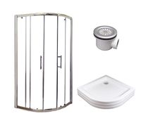 Душевой уголок Ravak Blix XP2CP4-90 90х90 профиль Хром стекло Transparent арт-70508014 — фото 3, Душевые уголки четверть круга