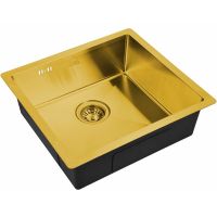 Кухонная мойка ZorG Steel Hammer 48 Бронза арт-SH 4844 BRONZE — фото 1, Кухонные мойки