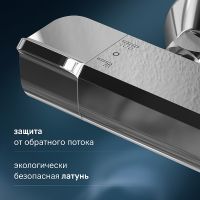 Душевая система AM.PM Func с термостатом Хром арт-F078F400 — фото 6, Душевые стойки