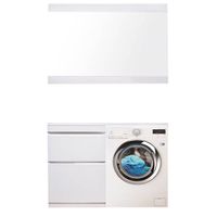 Тумба под раковину Style Line Даймонд 120 Люкс Plus Белый глянец арт-СС-00000559 — фото 1, Тумбы под раковину