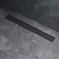 Душевой лоток AM.PM PrimeFlow 70 с Черной матовой решеткой / под плитку Tile арт-W02SC-U11-070-04BM — фото 8, Душевые лотки