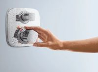 Товар: Смеситель для душа Hansgrohe Ecostat E с термостатом Хром арт-15708000 - фото 2 Смеситель для душа Hansgrohe Ecostat E с термостатом Хром арт-15708000 — фото 2, Смеситель для душа