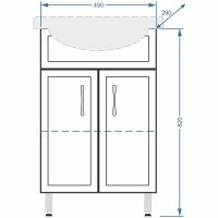Товар: Тумба под раковину Stella Polar Концепт 55 Белая арт-SP-00000045 - фото 3 Тумба под раковину Stella Polar Концепт 55 Белая арт-SP-00000045 — фото 3, Тумбы под раковину
