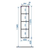 Шкаф пенал Эстет Dallas Luxe 40 R подвесной Белый арт-ФР-00001946 — фото 5, Пеналы для ванной комнаты