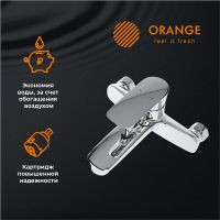 Смеситель для ванны Orange Mari Хром арт-M07-100cr — фото 2, Смеситель для ванны