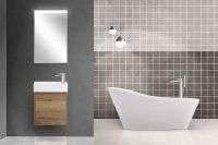 Тумба под раковину BelBagno Kraft Mini 50 R подвесная Rovere Tabacco арт-KRAFT MINI-500/260-1A-SO-RT-R — фото 7, Тумбы под раковину