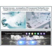 Акриловая ванна Ceruttispa С-401А 150x150 10353 с гидромассажем арт-C-401A — фото 14, Акриловые ванны