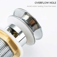 Донный клапан Frap click-clack Хром арт-F69 — фото 3, Донные клапаны