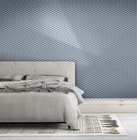 Обои Zambaiti Parati Vision Винил на флизелине (0,70*10,05) Голубой/Синий/Серебряный, Геометрия/Ромб арт-76050 — фото 3, Обои для стен