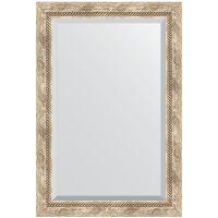 Зеркало Evoform Exclusive 93х63 с фацетом в багетной раме - Прованс с плетением 70 мм арт-BY 3433 — фото 1, Зеркала в ванную комнату