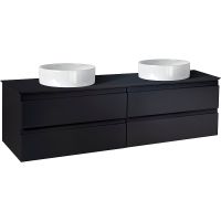 Тумба под раковину Jacob Delafon Madeleine 120 подвесная Черная матовая арт-EB2085-J53 — фото 1, Тумбы под раковину