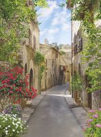 Фреска Ortograf Городской пейзаж 3416 Фактура бархат FX Флизелин (2*2,7) Бежевый/Разноцветный, Город/Пейзаж арт-3416 (бархат FX) — фото 2, Фрески