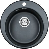 Кухонная мойка Paulmark Gelegen 50 Черный металлик арт-PM404800-BLM — фото 1, Кухонные мойки