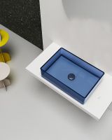 Раковина-чаша Abber Kristall 60 Синяя арт-AT2803Saphir — фото 3, Раковины накладные