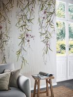 Панно Marburg Crush Motion Винил на флизелине (0,7*2,7) Серый, Цветы/Листья арт-63488 — фото 2, Обои для стен