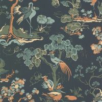 Обои Lutece Les Essentiels Винил на флизелине (0,53*10,05) Зеленый, Птицы/Цветы арт-51213801 — фото 1, Обои для стен