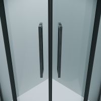 Душевой уголок Grossman Cosmo 90х90 профиль Графит сатин стекло прозрачное арт-301.K33.02.9090.42.00 — фото 6, Душевые уголки четверть круга