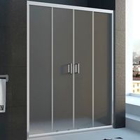 Душевая дверь Veconi Vianno VN-45 130 профиль Хром стекло Pear арт-VN45-130-02-19C1 — фото 1, Раздвижные душевые двери