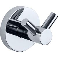 Двойной крючок Nofer Niza Глянцевая нержавеющая сталь арт-16852.B — фото 1, Крючки для полотенец