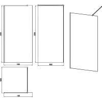 Товар: Душевая перегородка STWORKI Берген 110 MV-BE-110-BL-T профиль Черный матовый стекло тонированное арт-583071 - фото 4 Душевая перегородка STWORKI Берген 110 MV-BE-110-BL-T профиль Черный матовый стекло тонированное арт-583071 — фото 4, Душевые перегородки