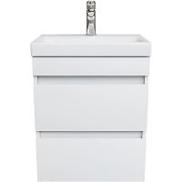 Тумба с раковиной Iddis Zodiac 50 подвесная Белая матовая арт-ZOD5CB0i95K — фото 2, Тумбы с раковиной