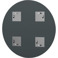 Зеркало Evoform Florentina d80 с гравировкой арт-BY 5012 — фото 4, Зеркала в ванную комнату