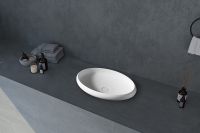 Раковина-чаша Abber Stein 60 Белая матовая арт-AS2614 — фото 3, Раковины накладные